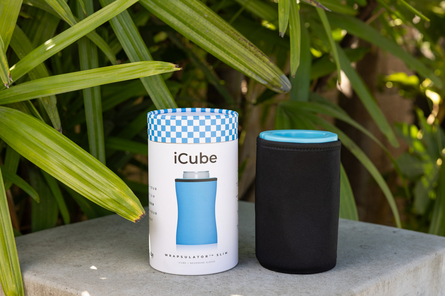iCube Wrapsulator for 12oz. Slim Canned Beverages and Bottles - Black