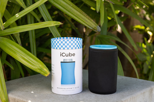 iCube Wrapsulator for 12oz. Slim Canned Beverages and Bottles - Black