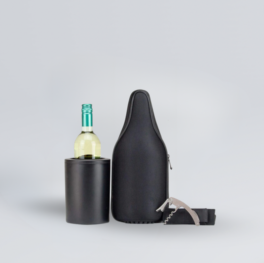 Cloth Wine Tote and Chiller Set